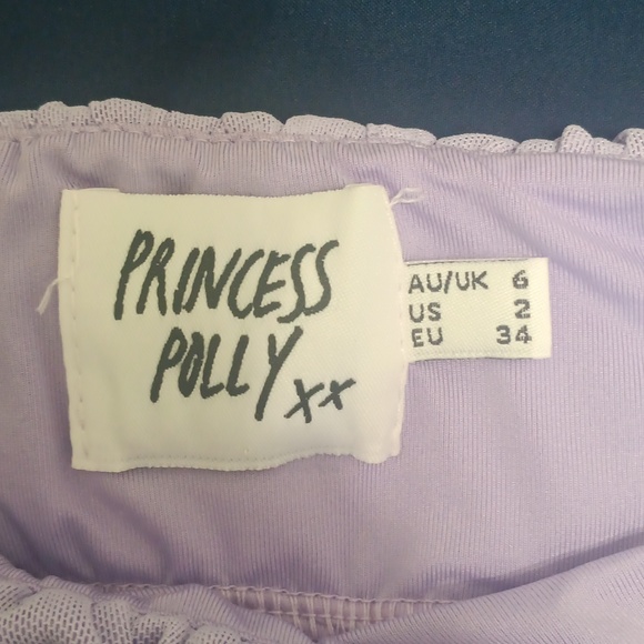 Lavender Rouched Dress - Picture 3 of 4